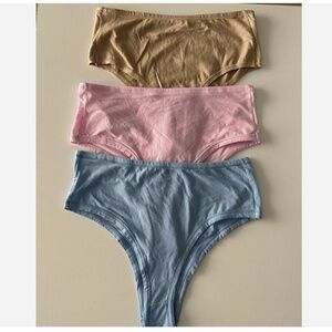 NEW Hanky Panky Play Assorted 3-Pack High Waist Thongs Size M/L